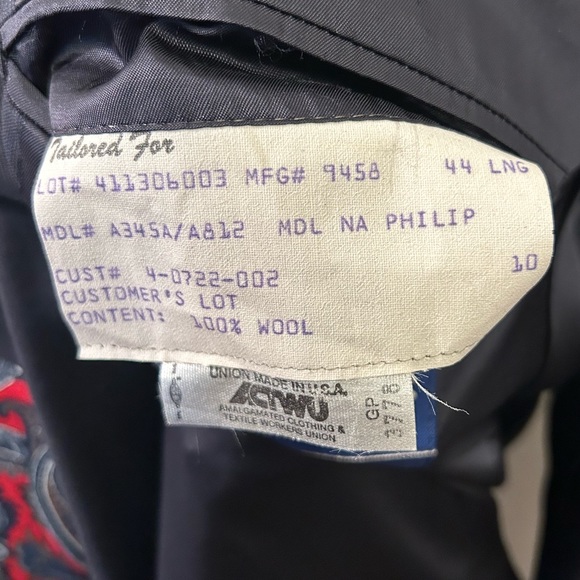 Givers & Hawkes No 1 Savile Row Navy Blue Pinstriped Wool 2pc Suit Sz 44L - Picture 8 of 16